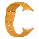 Gigapack Samsung Galaxy Watch Ultra eSIM 47mm (SM-L705) pótszíj (egyedi méret, szilikon, légáteresztő, 3d) citromsárga