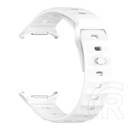 Gigapack Samsung Galaxy Watch Ultra eSIM 47mm (SM-L705) pótszíj (egyedi méret, szilikon, légáteresztő, 3d) fehér