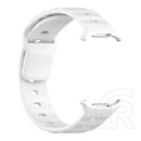 Gigapack Samsung Galaxy Watch Ultra eSIM 47mm (SM-L705) pótszíj (egyedi méret, szilikon, légáteresztő, 3d) fehér