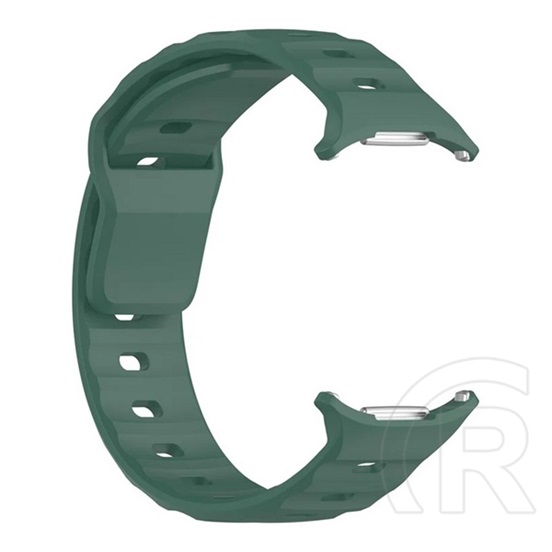Gigapack Samsung Galaxy Watch Ultra eSIM 47mm (SM-L705) pótszíj (egyedi méret, szilikon, légáteresztő, 3d) sötétzöld