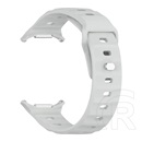 Gigapack Samsung Galaxy Watch Ultra eSIM 47mm (SM-L705) pótszíj (egyedi méret, szilikon, légáteresztő, 3d) világosszürke