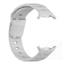 Gigapack Samsung Galaxy Watch Ultra eSIM 47mm (SM-L705) pótszíj (egyedi méret, szilikon, légáteresztő, 3d) világosszürke