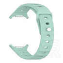 Gigapack Samsung Galaxy Watch Ultra eSIM 47mm (SM-L705) pótszíj (egyedi méret, szilikon, légáteresztő, 3d) világoszöld