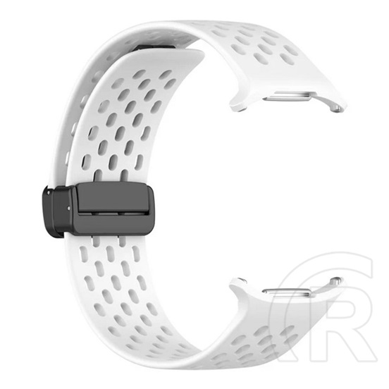 Gigapack Samsung Galaxy Watch Ultra eSIM 47mm (SM-L705) pótszíj (egyedi méret, szilikon, lyukacsos, légáteresztő) fehér
