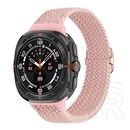 Gigapack Samsung Galaxy Watch Ultra eSIM 47mm (SM-L705) pótszíj (egyedi méret, textil, szőtt minta) rózsaszín