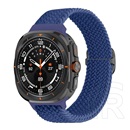 Gigapack Samsung Galaxy Watch Ultra eSIM 47mm (SM-L705) pótszíj (egyedi méret, textil, szőtt minta) sötétkék