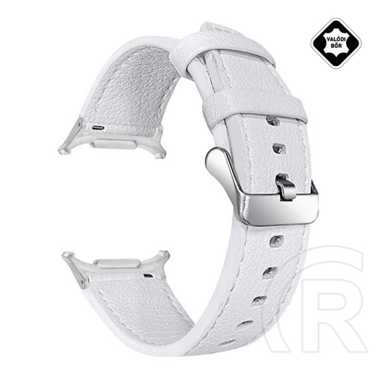 Gigapack Samsung Galaxy Watch Ultra eSIM 47mm (SM-L705) pótszíj (egyedi méret, valódi bőr) fehér