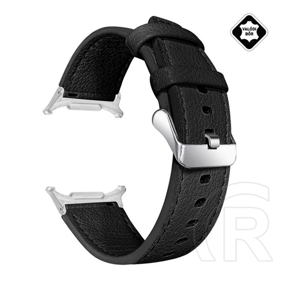 Gigapack Samsung Galaxy Watch Ultra eSIM 47mm (SM-L705) pótszíj (egyedi méret, valódi bőr) fekete