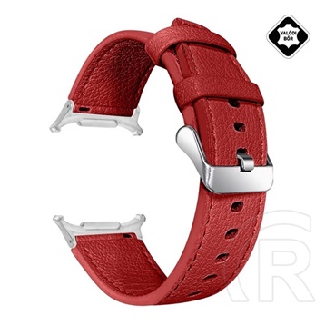 Gigapack Samsung Galaxy Watch Ultra eSIM 47mm (SM-L705) pótszíj (egyedi méret, valódi bőr) piros