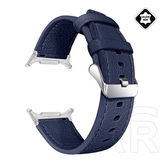 Gigapack Samsung Galaxy Watch Ultra eSIM 47mm (SM-L705) pótszíj (egyedi méret, valódi bőr) sötétkék