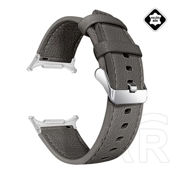 Gigapack Samsung Galaxy Watch Ultra eSIM 47mm (SM-L705) pótszíj (egyedi méret, valódi bőr) sötétszürke