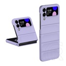 Gigapack Samsung Galaxy Z Flip4 5G (SM-F721) műanyag telefonvédő (közepesen ütésálló, kamera védelem, 3d minta) lila