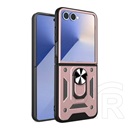 Gigapack Samsung Galaxy Z Flip7 (SM-F766) defender szilikon telefonvédő (ütésállóság, tartógyűrű, kameravédő) rozéarany