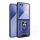 Gigapack Samsung Galaxy Z Flip7 (SM-F766) defender szilikon telefonvédő (ütésállóság, tartógyűrű, kameravédő) sötétkék