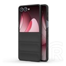 Gigapack Samsung Galaxy Z Flip7 (SM-F766) műanyag telefonvédő (ütésállóság, kameravédő, 3d) fekete