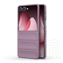 Gigapack Samsung Galaxy Z Flip7 (SM-F766) műanyag telefonvédő (ütésállóság, kameravédő, 3d) lila