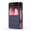 Gigapack Samsung Galaxy Z Flip7 (SM-F766) műanyag telefonvédő (ütésállóság, kameravédő, 3d) sötétkék