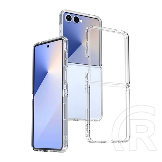 Gigapack Samsung Galaxy Z Flip7 (SM-F766) szilikon telefonvédő (ütésállóság, átlátszó hátlap) átlátszó