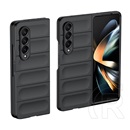 Gigapack Samsung Galaxy Z Fold3 5G (SM-F926) műanyag telefonvédő (közepesen ütésálló, kamera védelem, 3d minta) fekete