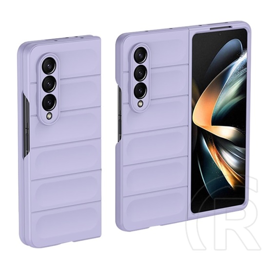 Gigapack Samsung Galaxy Z Fold3 5G (SM-F926) műanyag telefonvédő (közepesen ütésálló, kamera védelem, 3d minta) lila