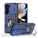 Gigapack Samsung Galaxy Z Fold6 5G (SM-F956) telefonvédő (ütésálló, szilikon belső, tartógyűrű, kameravédő) sötétkék