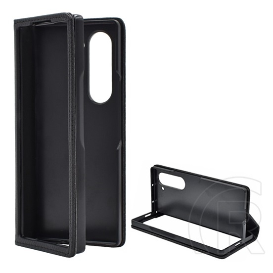 Gigapack Samsung Galaxy Z Fold6 5G (SM-F956) tok álló, bőr hatású (flip, oldalra nyíló, asztali tartó, rombusz) fekete