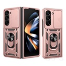 Gigapack Samsung Galaxy Z Fold7 (SM-F966) defender szilikon telefonvédő (ütésállóság, tartógyűrű, kameravédő) rozéarany