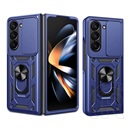 Gigapack Samsung Galaxy Z Fold7 (SM-F966) defender szilikon telefonvédő (ütésállóság, tartógyűrű, kameravédő) sötétkék