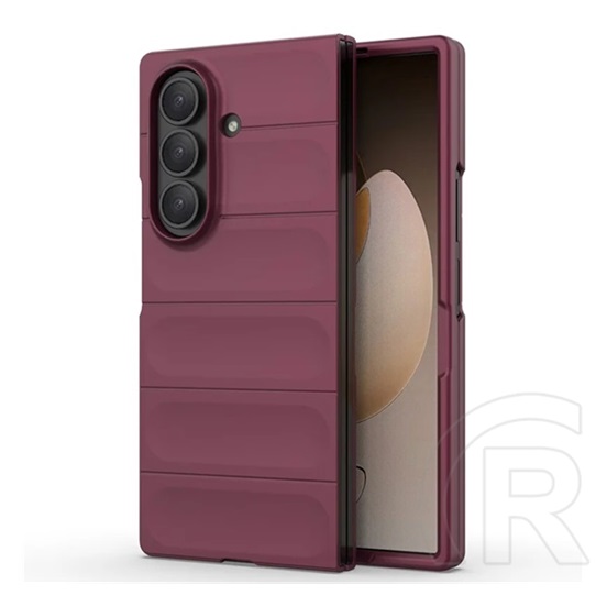 Gigapack Samsung Galaxy Z Fold7 (SM-F966) szilikon telefonvédő (ütésállóság, kameravédő, 3d) bordó
