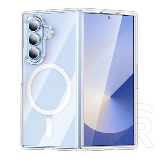 Gigapack Samsung Galaxy Z Fold7 (SM-F966) szilikon telefonvédő (ütésállóság, légpárnás sarok, magsafe) átlátszó