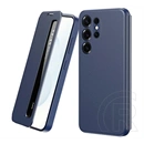 Gigapack Samsung S22 Ultra tok álló (aktív flip, oldalra nyíló, smart view window) sötétkék