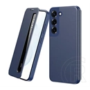 Gigapack Samsung S22 tok álló (aktív flip, oldalra nyíló, smart view window) sötétkék