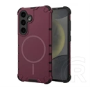 Gigapack Samsung S24 defender műanyag telefonvédő (ütésállóság, légpárnás sarok, matt, szilikon belső, magsafe) lila