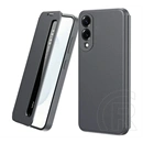 Gigapack Samsung S25 Edge tok álló (aktív flip, oldalra nyíló, smart view window) sötétszürke