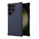 Gigapack Samsung S25 Ultra defender műanyag telefonvédő (ütésálló, légpárnás sarok, matt, magsafe) sötétkék