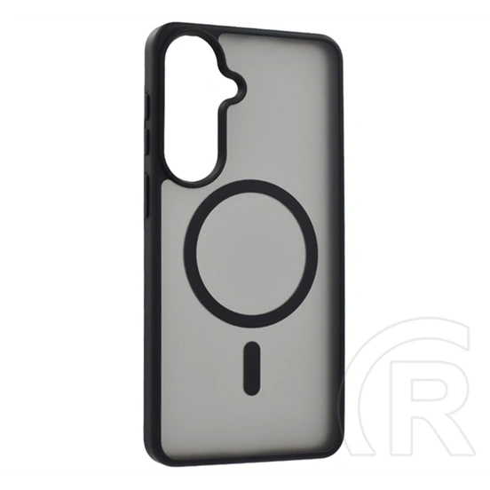 Gigapack Samsung S26 Plus szilikon telefonvédő (ütésállóság, matt, műanyag hátlap, kameravédő, magsafe) fekete