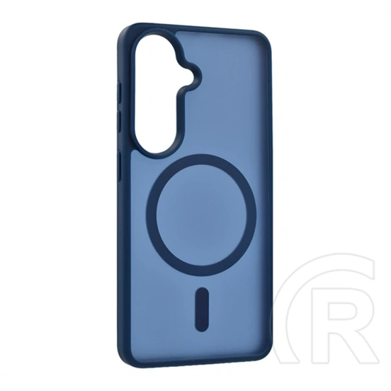 Gigapack Samsung S26 Plus szilikon telefonvédő (ütésállóság, matt, műanyag hátlap, kameravédő, magsafe) sötétkék