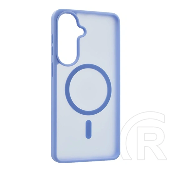 Gigapack Samsung S26 Plus szilikon telefonvédő (ütésállóság, matt, műanyag hátlap, kameravédő, magsafe) világoskék