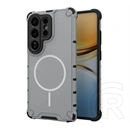 Gigapack Samsung S26 Ultra defender műanyag telefonvédő (ütésálló, légpárnás sarok, matt, magsafe) világosszürke