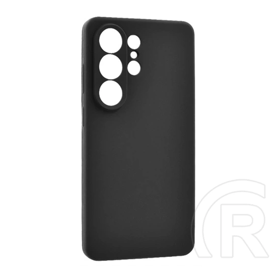 Gigapack Samsung S26 Ultra szilikon telefonvédő (matt, mikrofiber plüss karcolásmentesítő belső, prémium) fekete