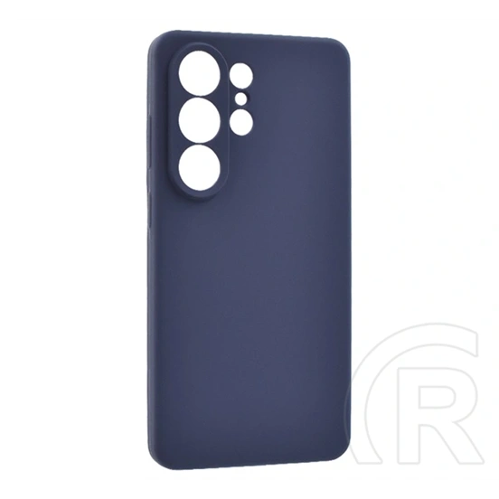 Gigapack Samsung S26 Ultra szilikon telefonvédő (matt, mikrofiber plüss karcolásmentesítő belső, prémium) sötétkék