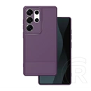 Gigapack Samsung S26 Ultra szilikon telefonvédő (ütésállóság, kameravédő, karbon minta) lila