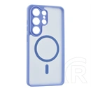 Gigapack Samsung S26 Ultra szilikon telefonvédő (ütésállóság, matt, műanyag hátlap, kameravédő, magsafe) világoskék