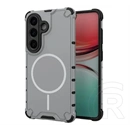 Gigapack Samsung S26 defender műanyag telefonvédő (ütésálló, légpárnás sarok, matt, magsafe) világosszürke