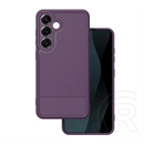 Gigapack Samsung S26 szilikon telefonvédő (ütésállóság, kameravédő, karbon minta) lila