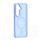 Gigapack Samsung S26 szilikon telefonvédő (ütésállóság, matt, műanyag hátlap, kameravédő, magsafe) világoskék