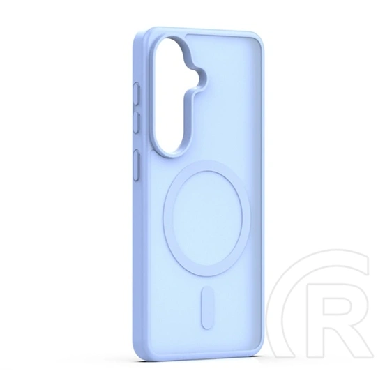Gigapack Samsung S26 szilikon telefonvédő (ütésállóság, matt, műanyag hátlap, kameravédő, magsafe) világoskék
