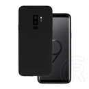 Gigapack Samsung S9 Plus szilikon telefonvédő (matt, mikrofiber plüss karcolásmentesítő belső, prémium) fekete