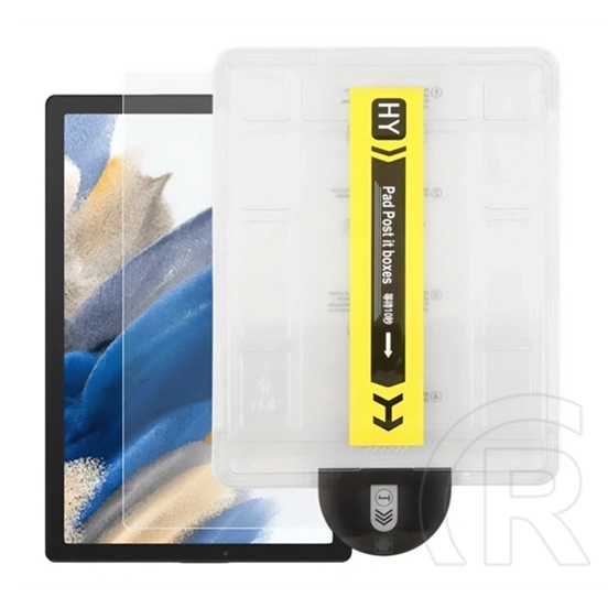 Gigapack Samsung Tab A8 10.5 LTE (2021) képernyővédő üveg (0.3mm, 9h, nem íves + segédkeret) átlátszó