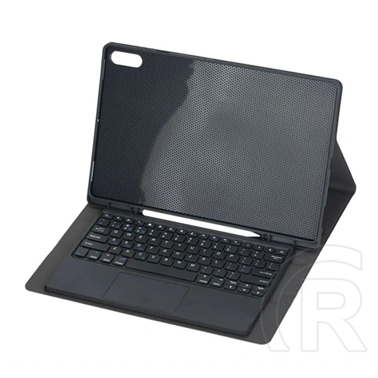 Gigapack Samsung Tab S11 Ultra 5G tok álló, bőr hatású (flip, bluetooth billentyűzet, angol nyelvű, ceruza tartó) fekete